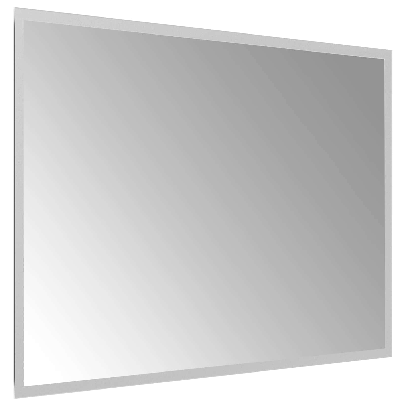 vidaXL LED Bathroom Mirror Transparent 70 x 50 cm Tempered Glass 4