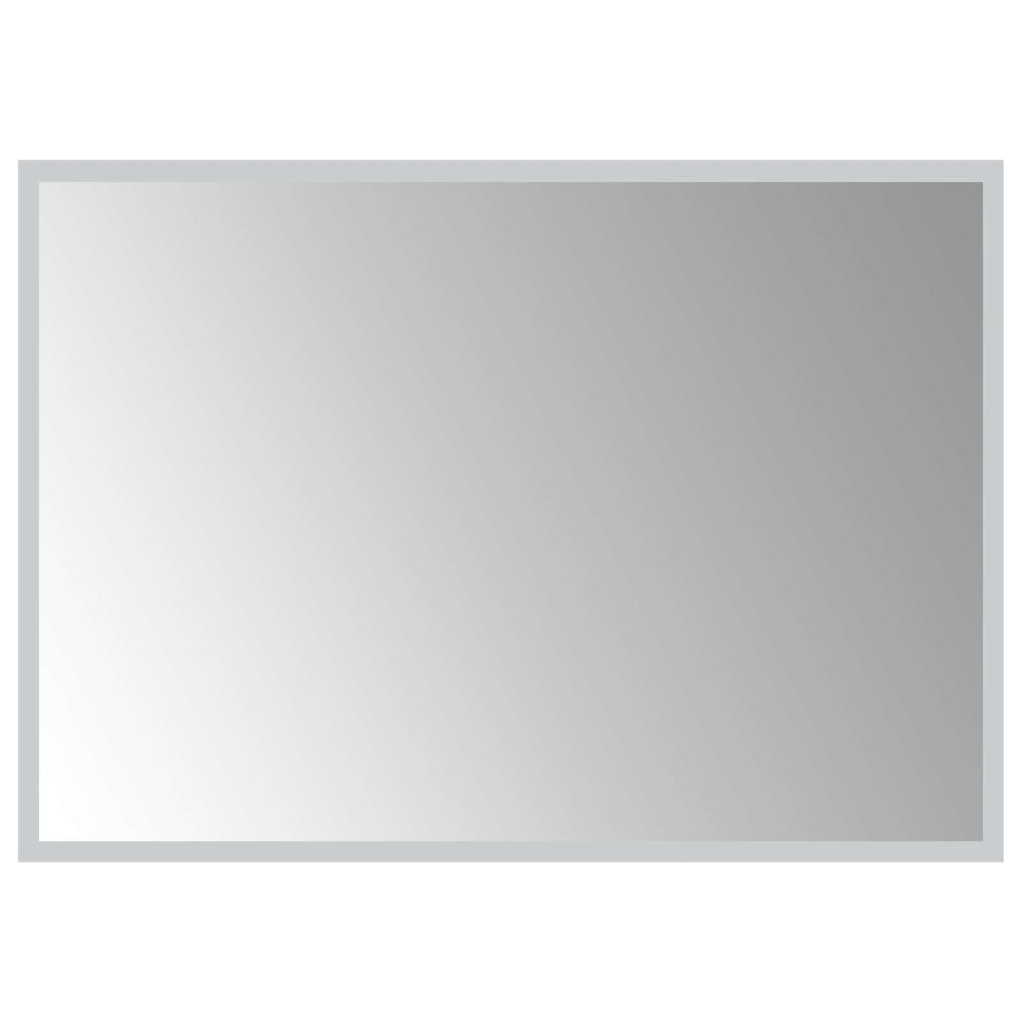 vidaXL LED Bathroom Mirror Transparent 70 x 50 cm Tempered Glass 2