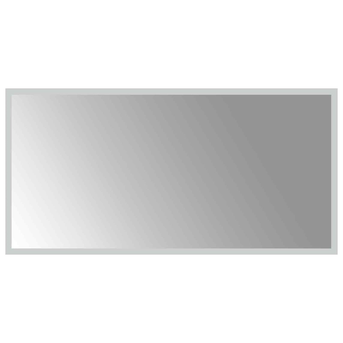 vidaXL LED Bathroom Mirror Transparent 80 x 40 cm Tempered Glass 2