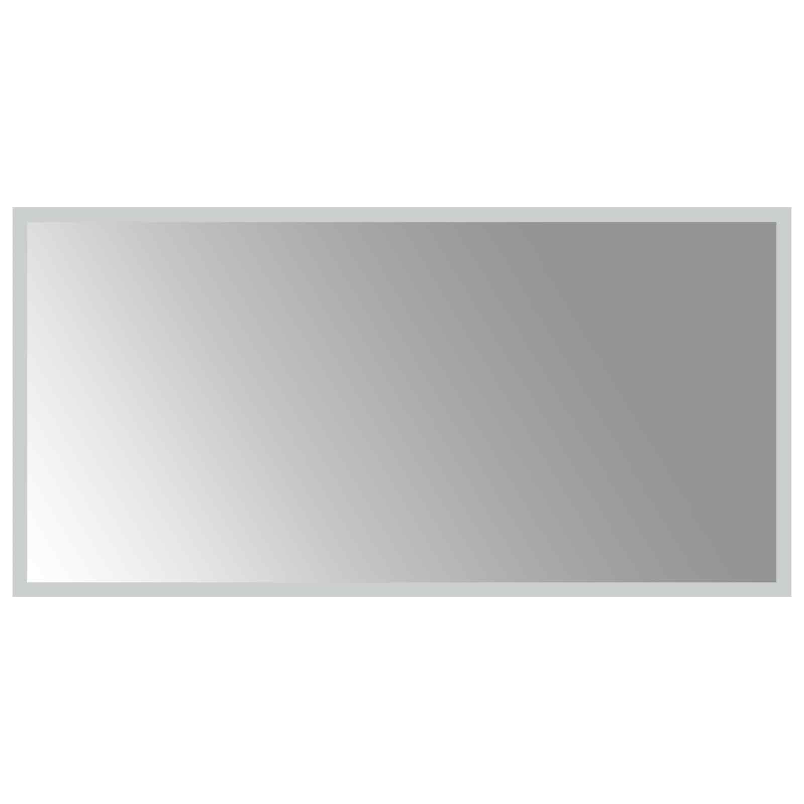 vidaXL LED Bathroom Mirror Transparent 80 x 40 cm Tempered Glass 2
