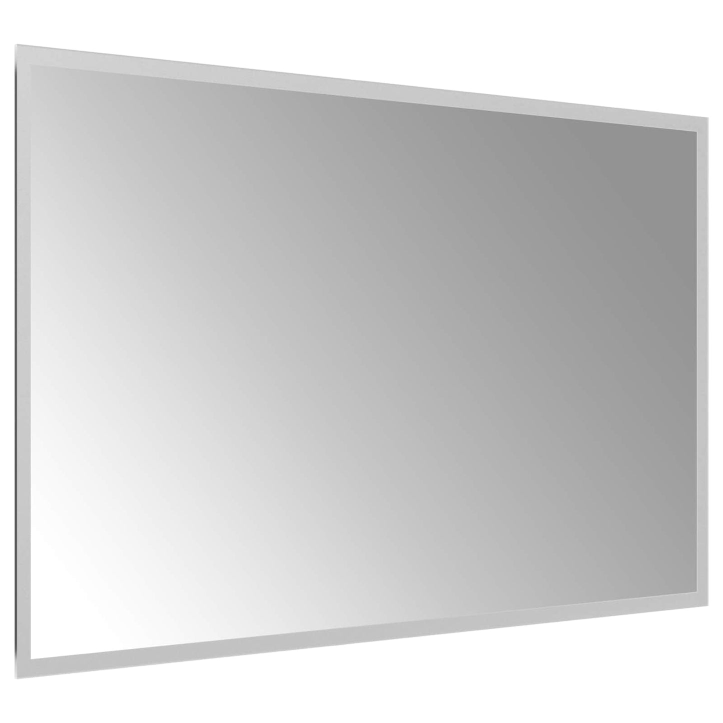 vidaXL LED Bathroom Mirror Transparent 80 x 50 cm Tempered Glass 4