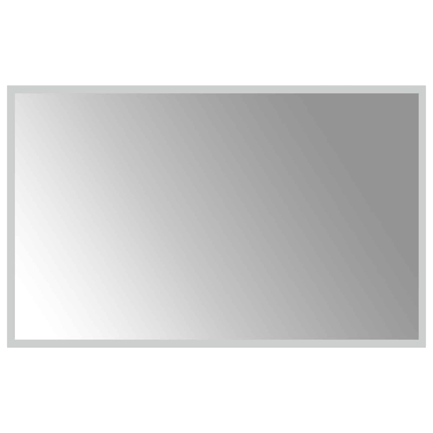 vidaXL LED Bathroom Mirror Transparent 80 x 50 cm Tempered Glass 2