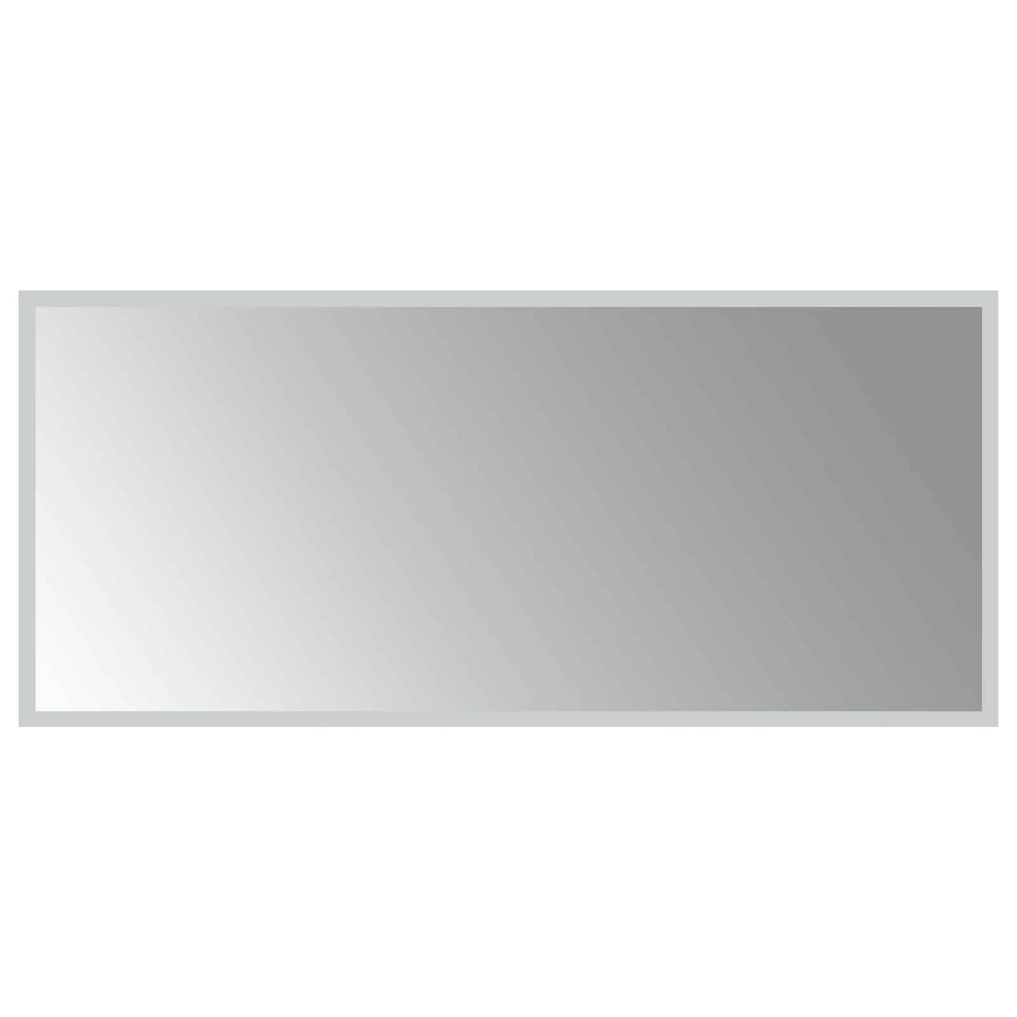 vidaXL LED Bathroom Mirror Transparent 90 x 40 cm Tempered Glass 2