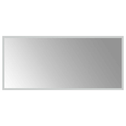 vidaXL LED Bathroom Mirror Transparent 90 x 40 cm Tempered Glass 2