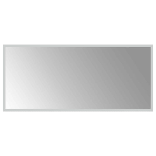 vidaXL LED Bathroom Mirror Transparent 90 x 40 cm Tempered Glass 2