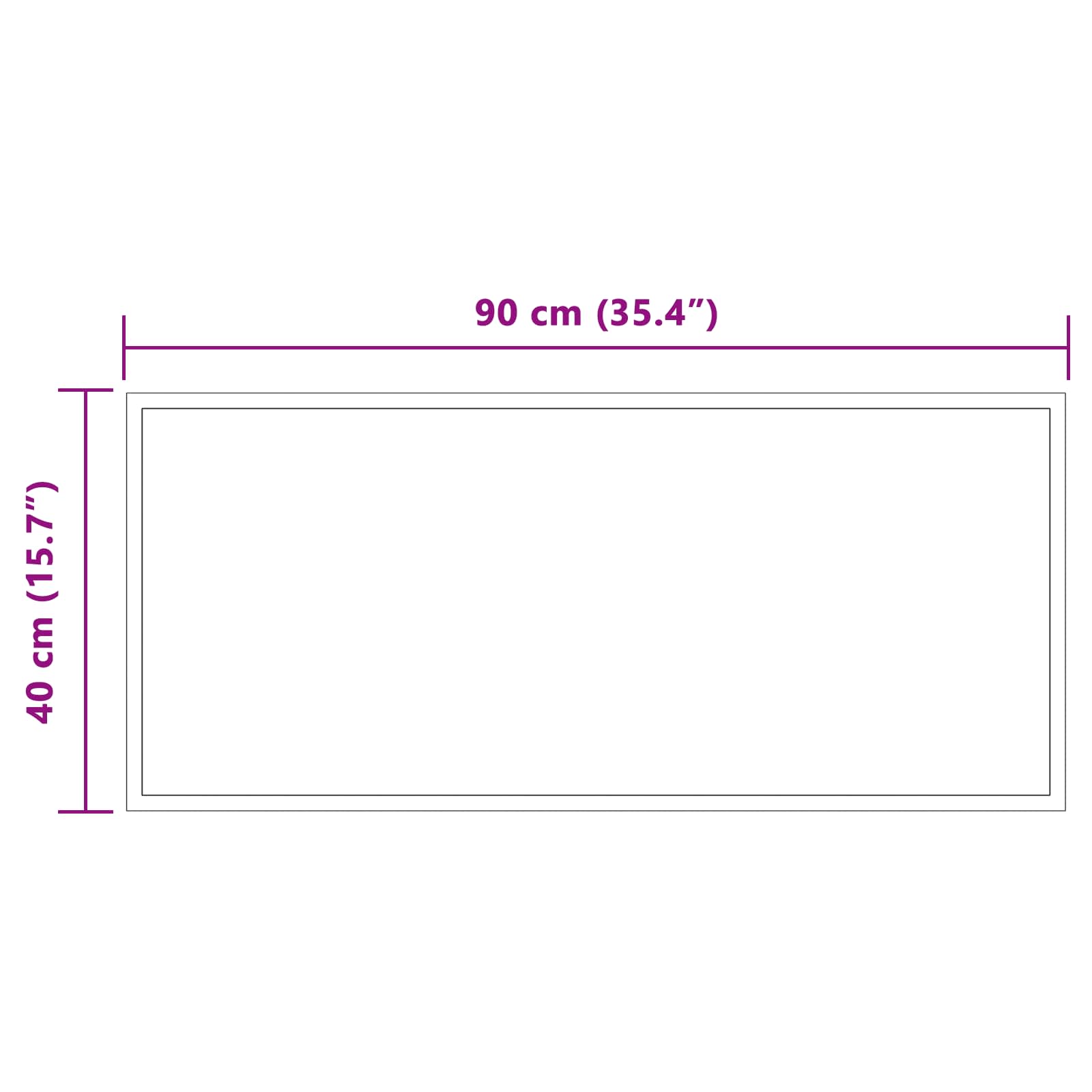 vidaXL LED Bathroom Mirror Transparent 90 x 40 cm Tempered Glass 5