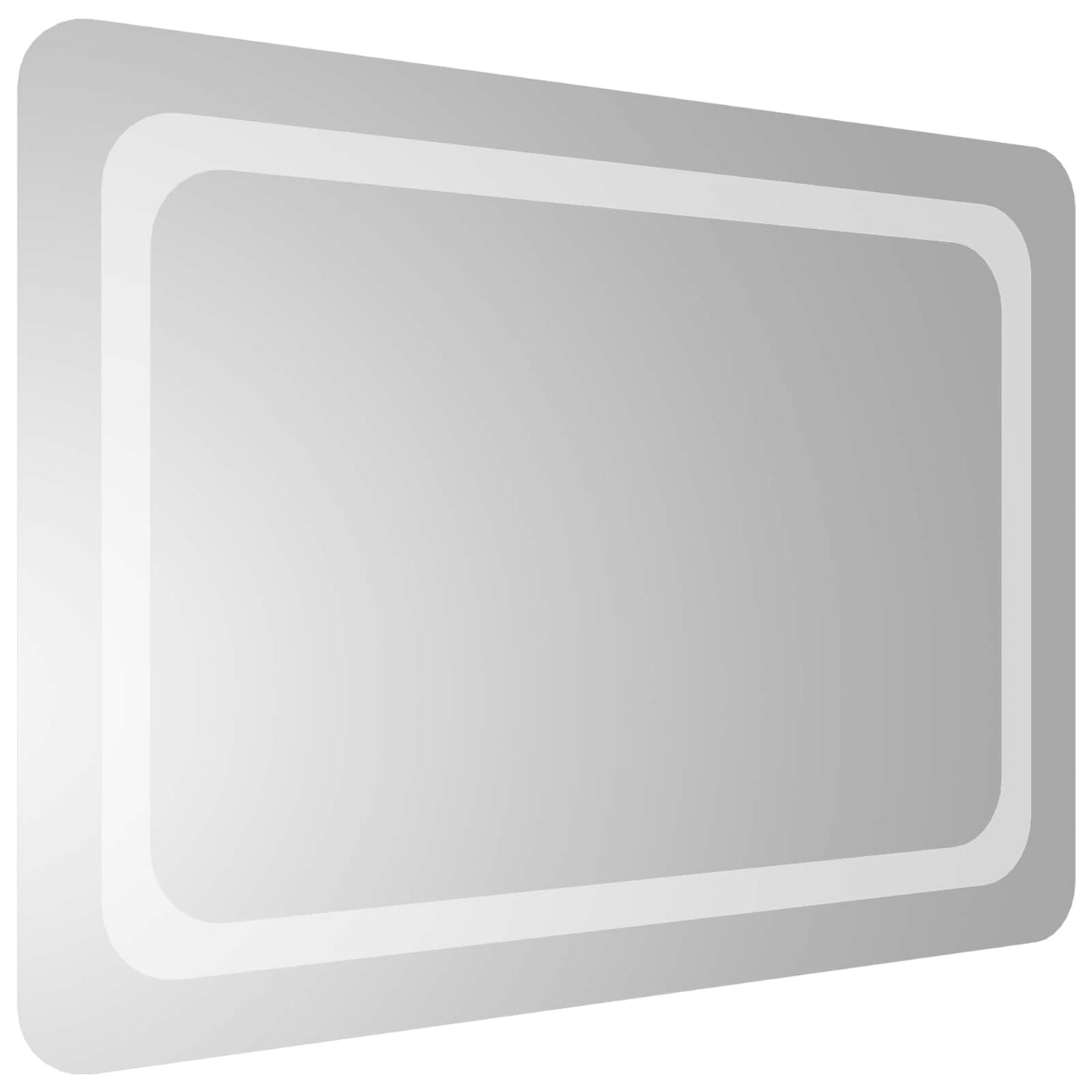 vidaXL LED Bathroom Mirror Transparent 70 x 50 cm Tempered Glass 4