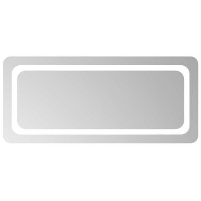 vidaXL LED Bathroom Mirror Transparent 90 x 40 cm Tempered Glass 2