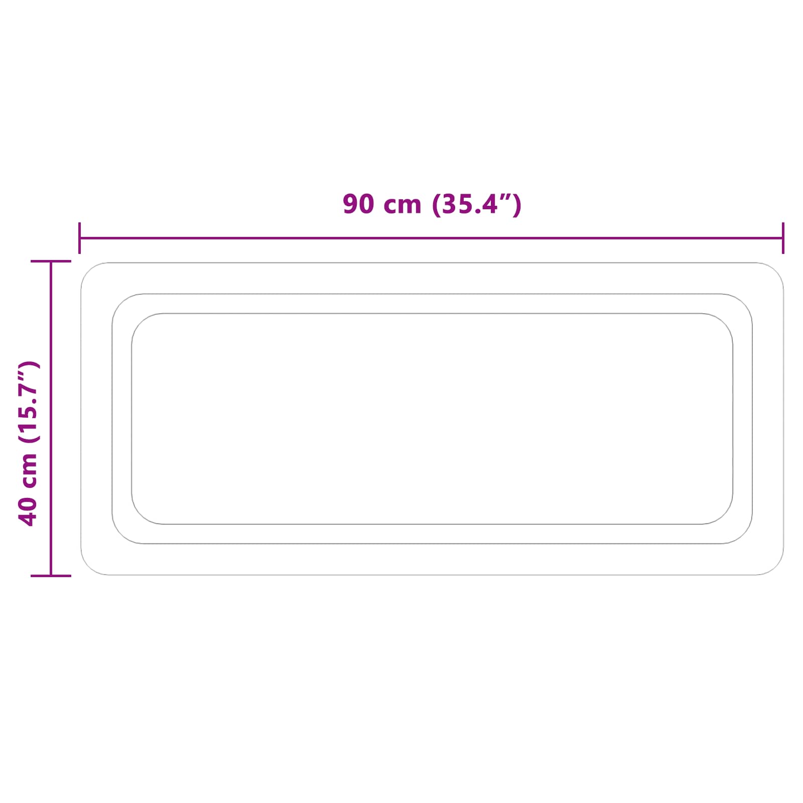 vidaXL LED Bathroom Mirror Transparent 90 x 40 cm Tempered Glass 5