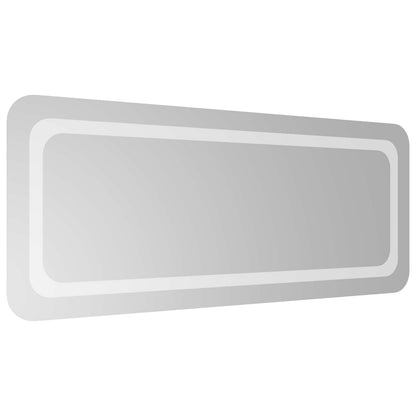 vidaXL LED Bathroom Mirror Transparent 100 x 40 cm Tempered Glass 4
