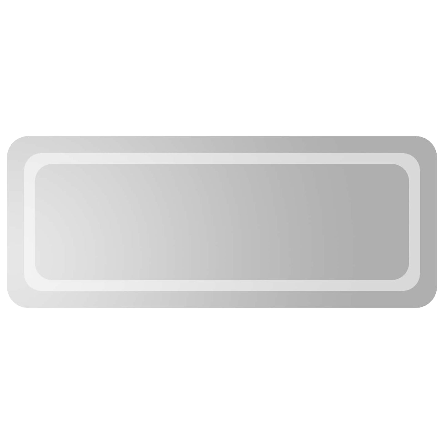 vidaXL LED Bathroom Mirror Transparent 100 x 40 cm Tempered Glass 2