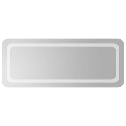 vidaXL LED Bathroom Mirror Transparent 100 x 40 cm Tempered Glass 2