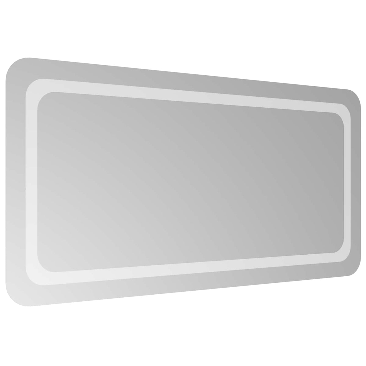 vidaXL LED Bathroom Mirror Transparent 100 x 50 cm Tempered Glass 4