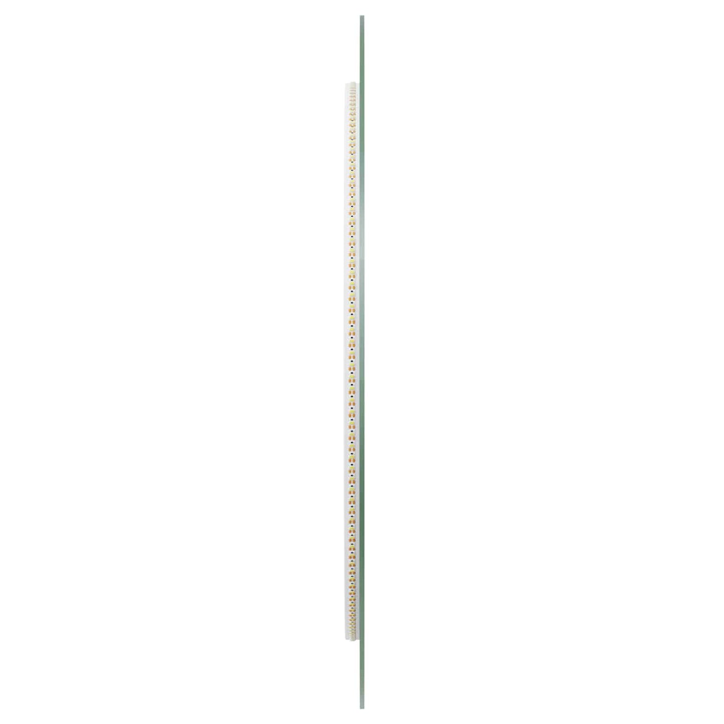 vidaXL LED Bathroom Mirror Transparent Ø 60 cm Tempered Glass 5