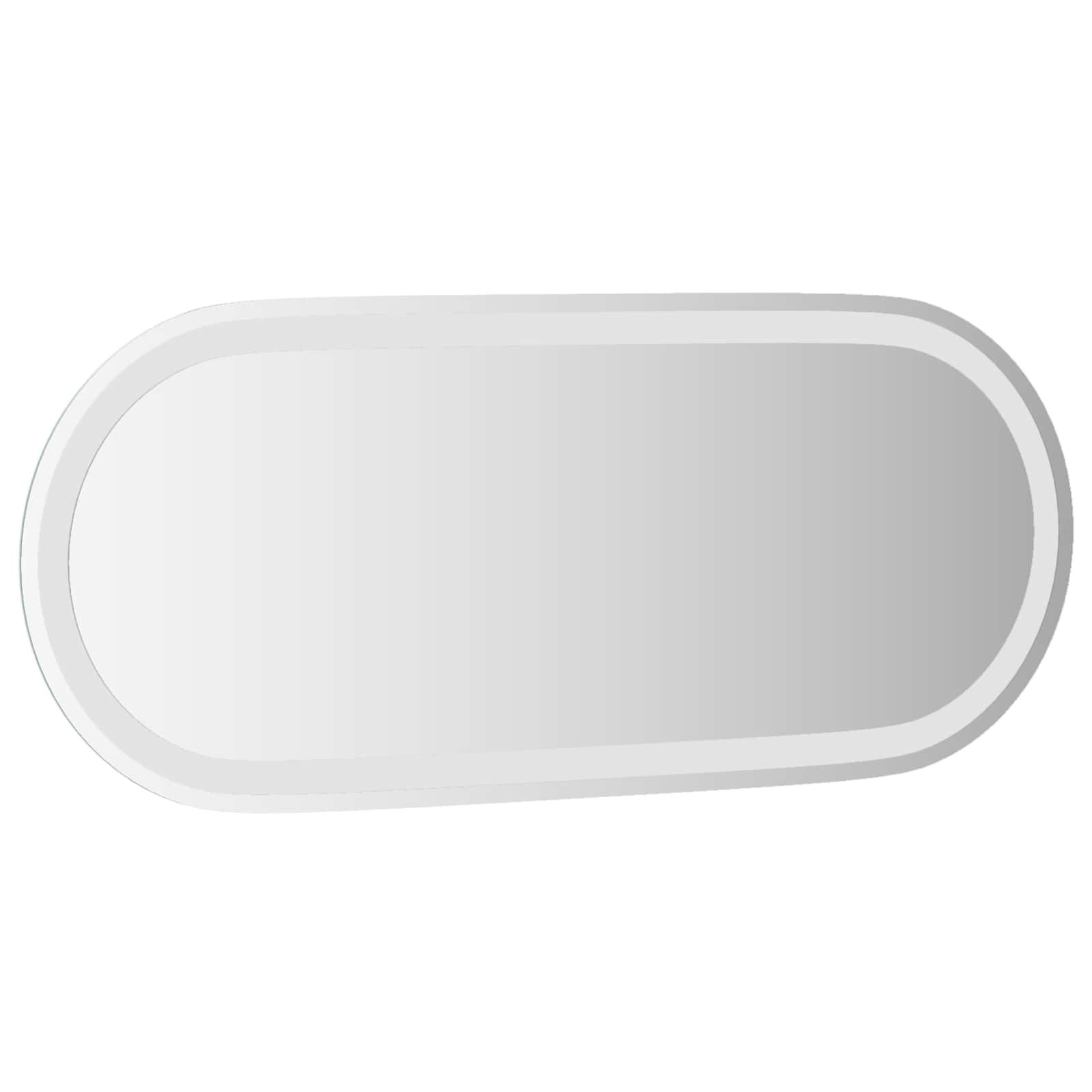 vidaXL LED Bathroom Mirror Transparent 90 x 40 cm Tempered Glass 5