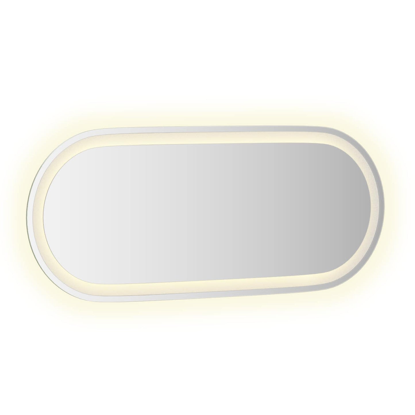 vidaXL LED Bathroom Mirror Transparent 90 x 40 cm Tempered Glass 3