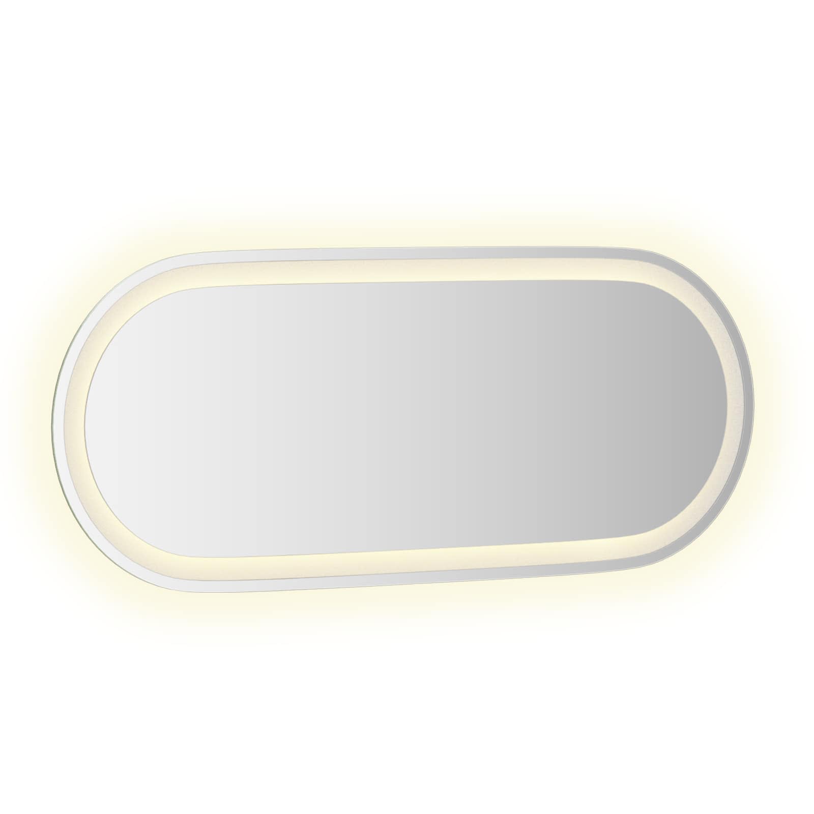 vidaXL LED Bathroom Mirror Transparent 90 x 40 cm Tempered Glass 3