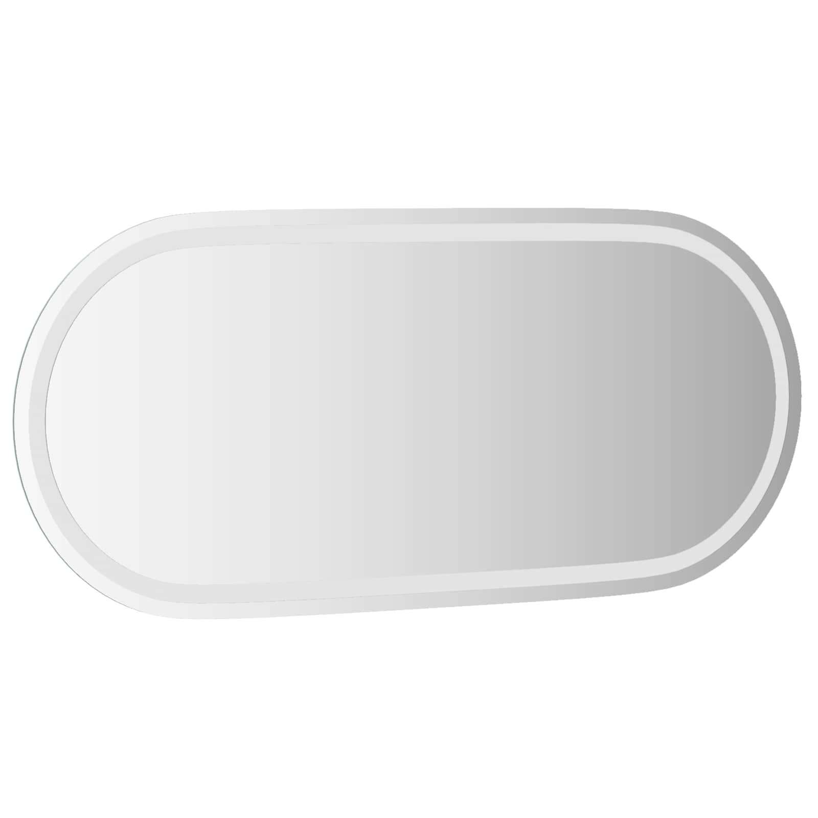vidaXL LED Bathroom Mirror Transparent 100 x 45 cm Tempered Glass 5