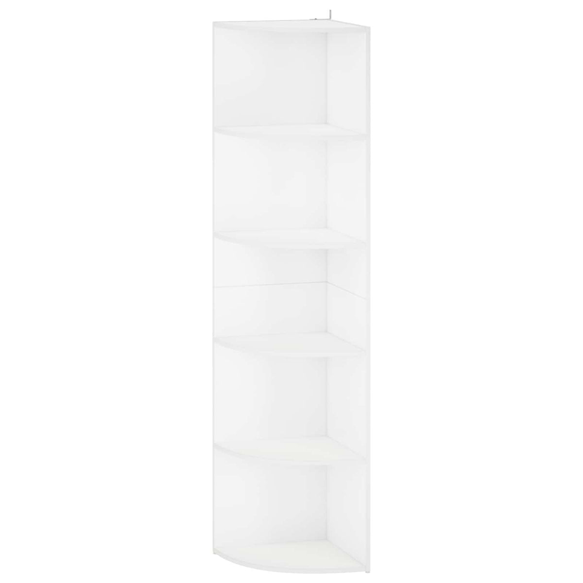 Corner Shelf 5-Tier 41.5 x 41.5 x 178 cm Engineered Wood Width 41.5 cm Height 178 cm White