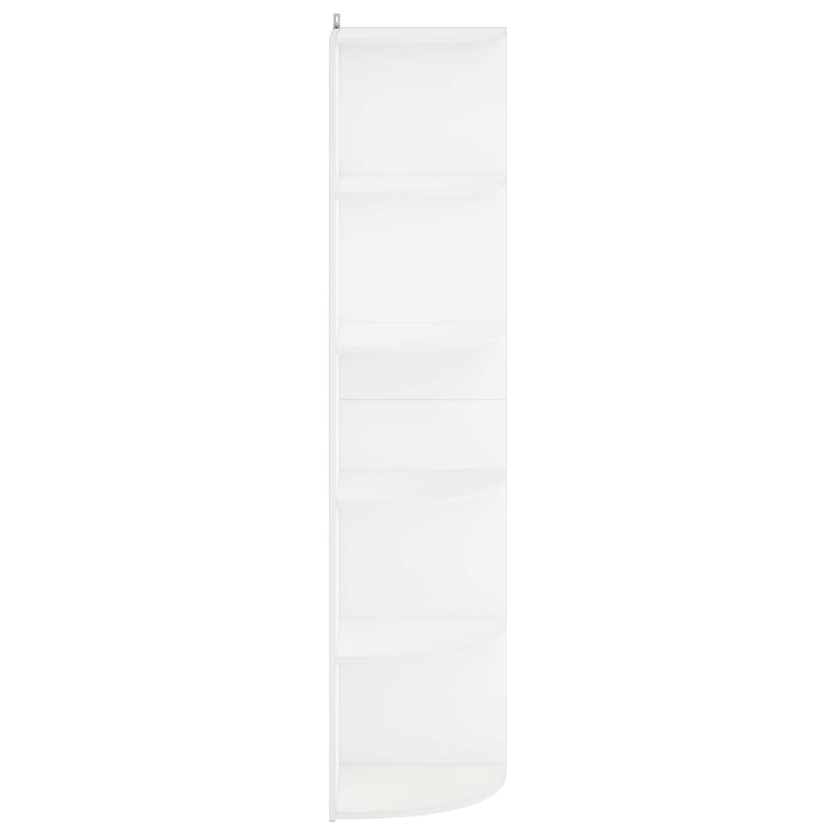 Corner Shelf 5-Tier 41.5 x 41.5 x 178 cm Engineered Wood Width 41.5 cm Height 178 cm White