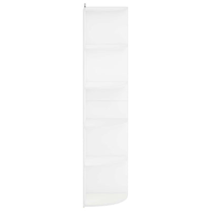 Corner Shelf 5-Tier 41.5 x 41.5 x 178 cm Engineered Wood Width 41.5 cm Height 178 cm White