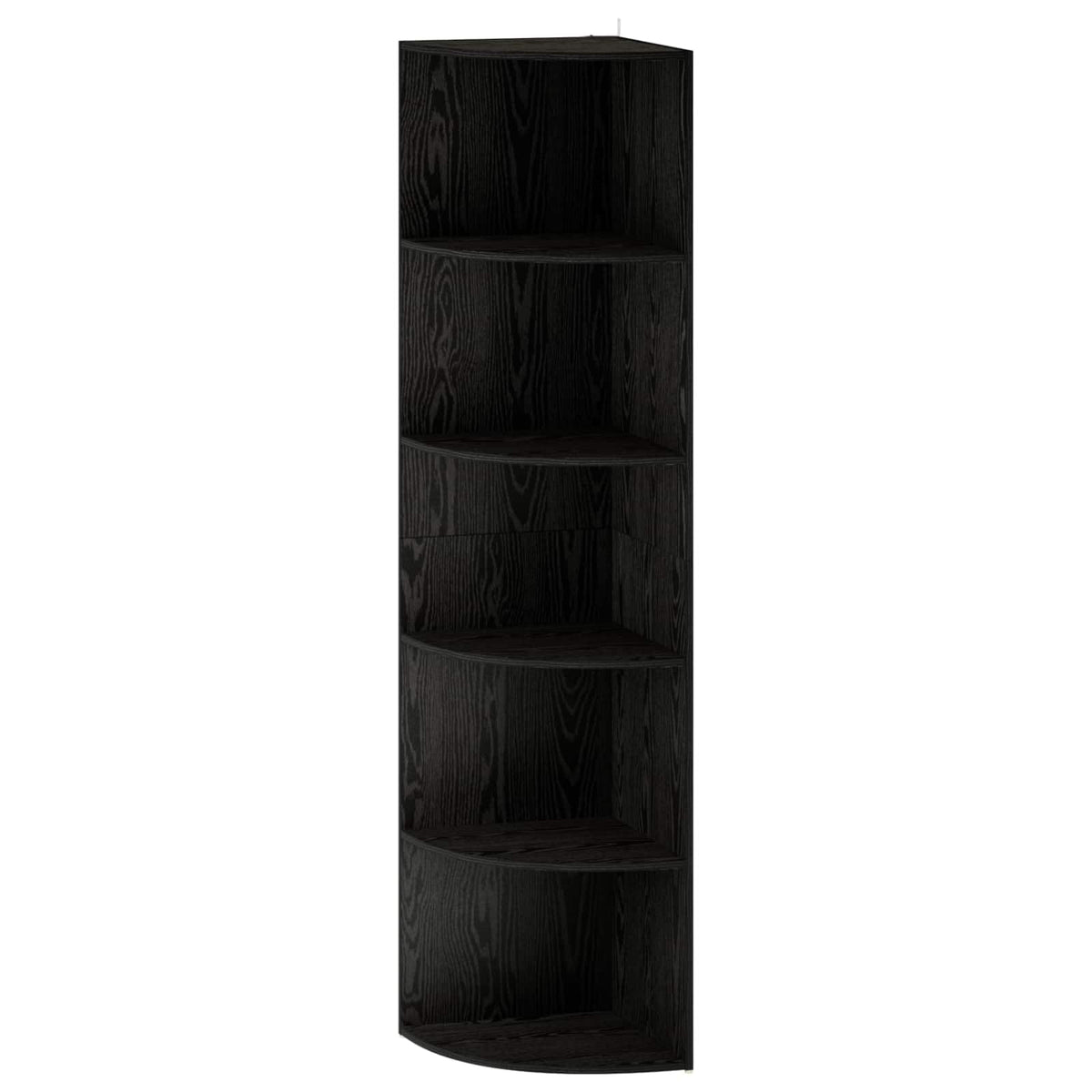 Corner Shelf 5-Tier 41.5 x 41.5 x 178 cm Engineered Wood Width 41.5 cm Height 178 cm Black oak