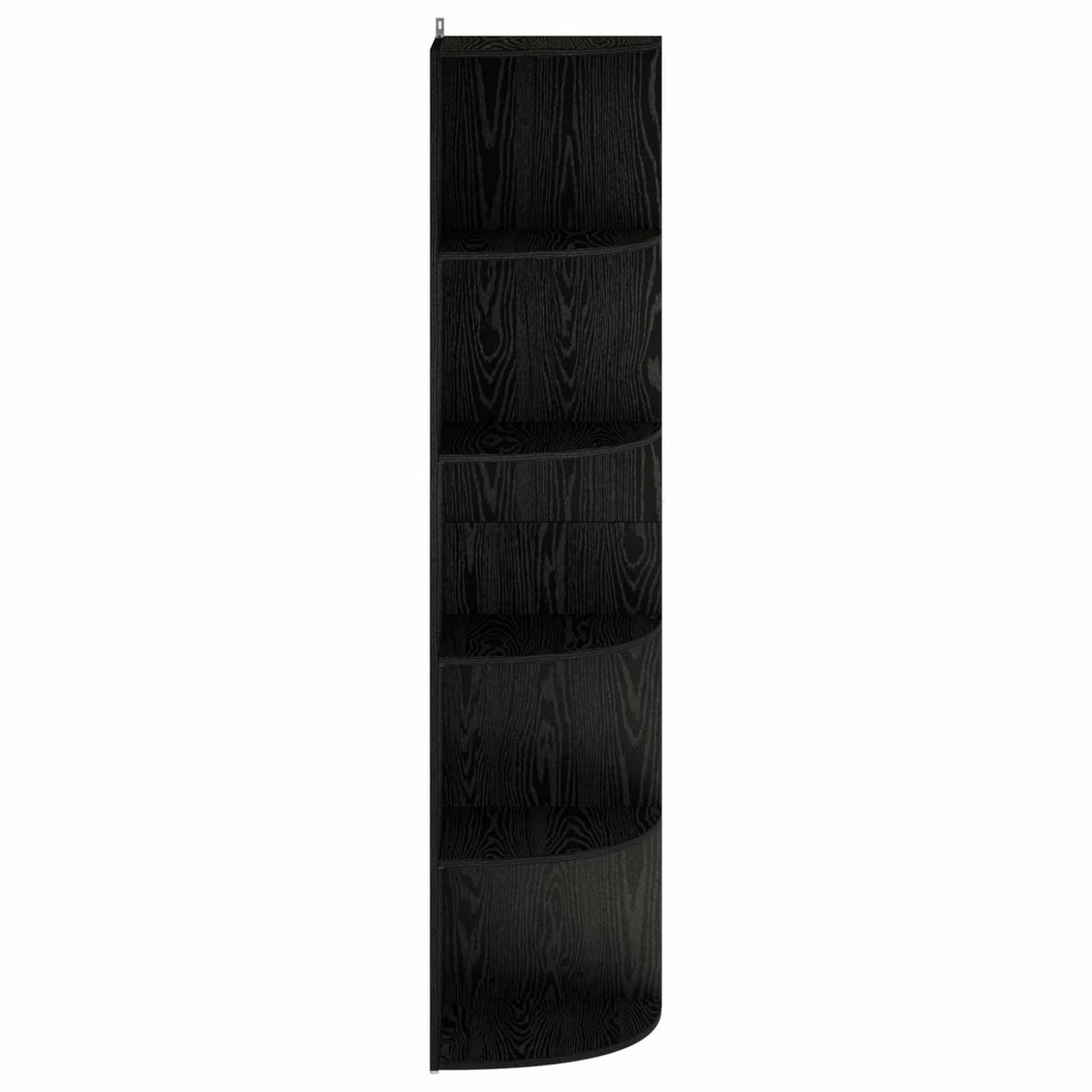 Corner Shelf 5-Tier 41.5 x 41.5 x 178 cm Engineered Wood Width 41.5 cm Height 178 cm Black oak