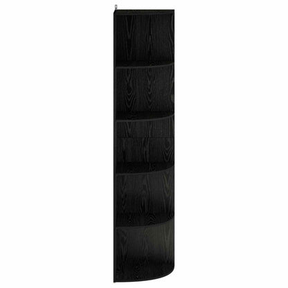 Corner Shelf 5-Tier 41.5 x 41.5 x 178 cm Engineered Wood Width 41.5 cm Height 178 cm Black oak