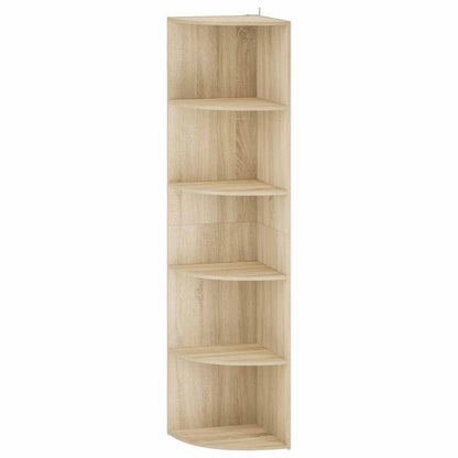 Corner Shelf 5-Tier 41.5 x 41.5 x 178 cm Engineered Wood Width 41.5 cm Height 178 cm Sonoma oak