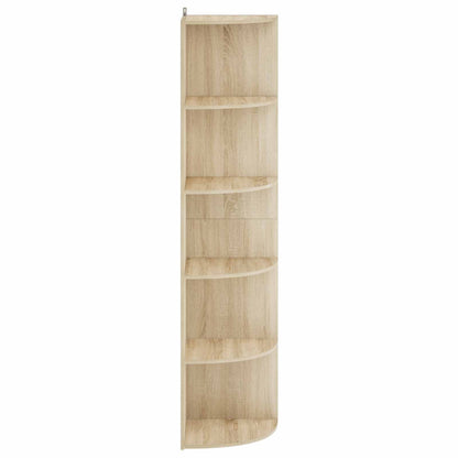Corner Shelf 5-Tier 41.5 x 41.5 x 178 cm Engineered Wood Width 41.5 cm Height 178 cm Sonoma oak
