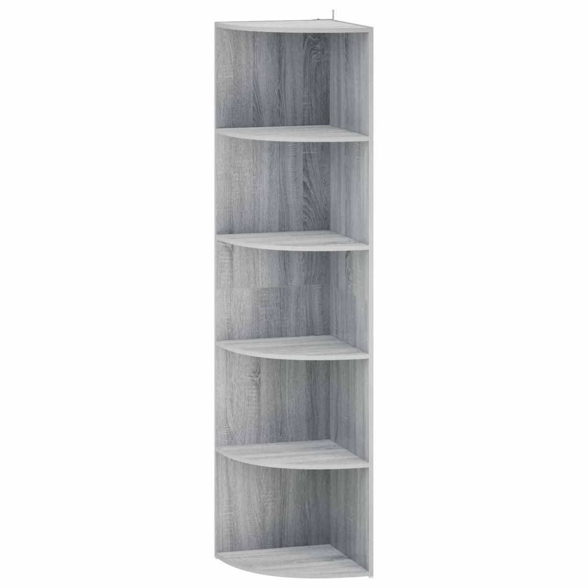 Corner Shelf 5-Tier 41.5 x 41.5 x 178 cm Engineered Wood Width 41.5 cm Height 178 cm Grey sonoma