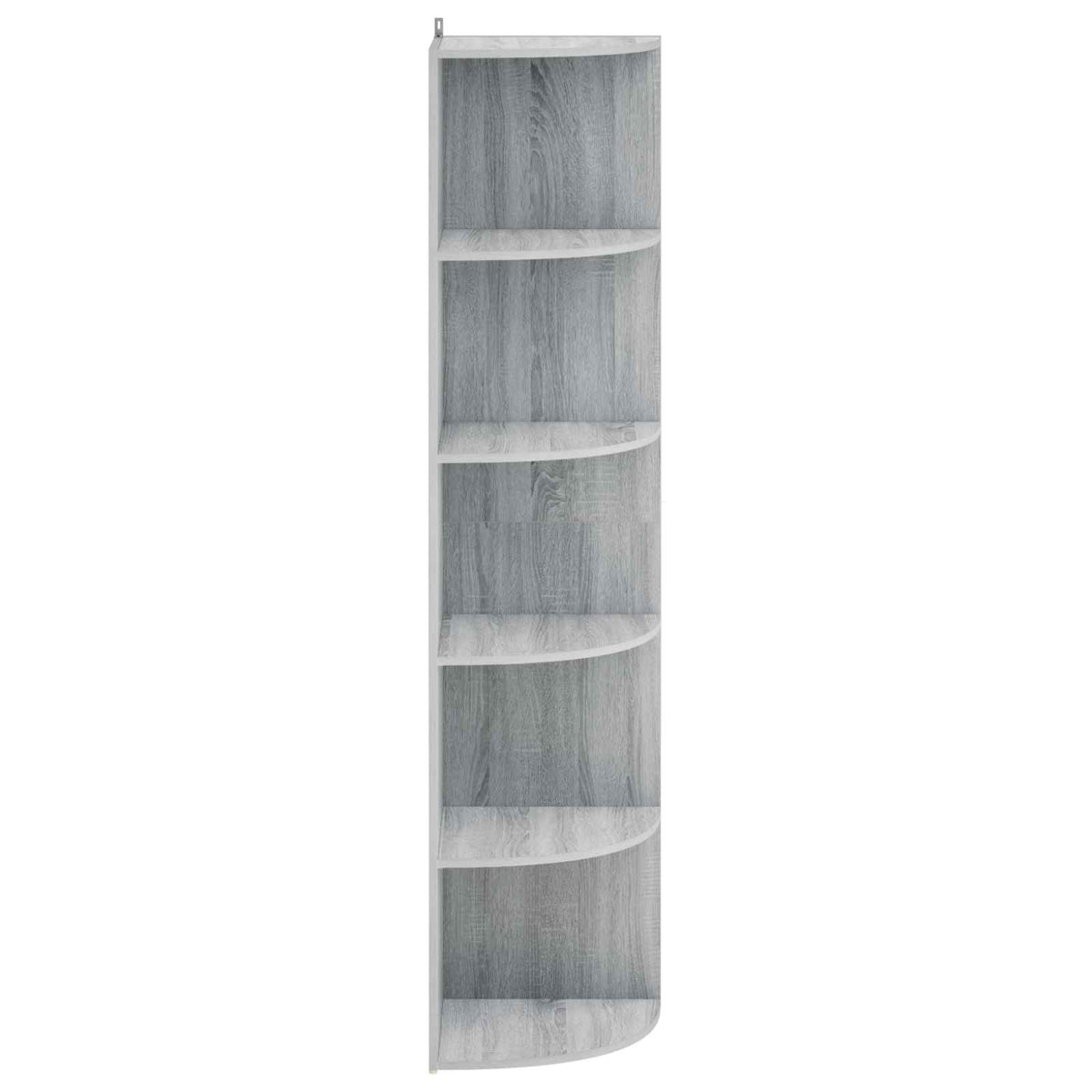 Corner Shelf 5-Tier 41.5 x 41.5 x 178 cm Engineered Wood Width 41.5 cm Height 178 cm Grey sonoma