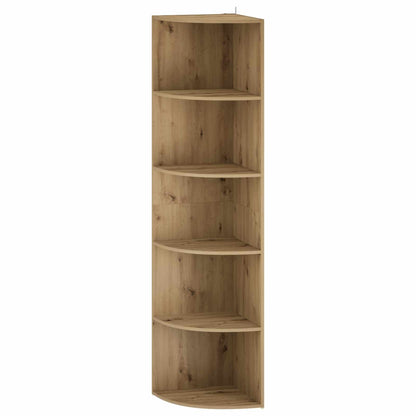 Corner Shelf 5-Tier 41.5 x 41.5 x 178 cm Engineered Wood Width 41.5 cm Height 178 cm Artisan oak