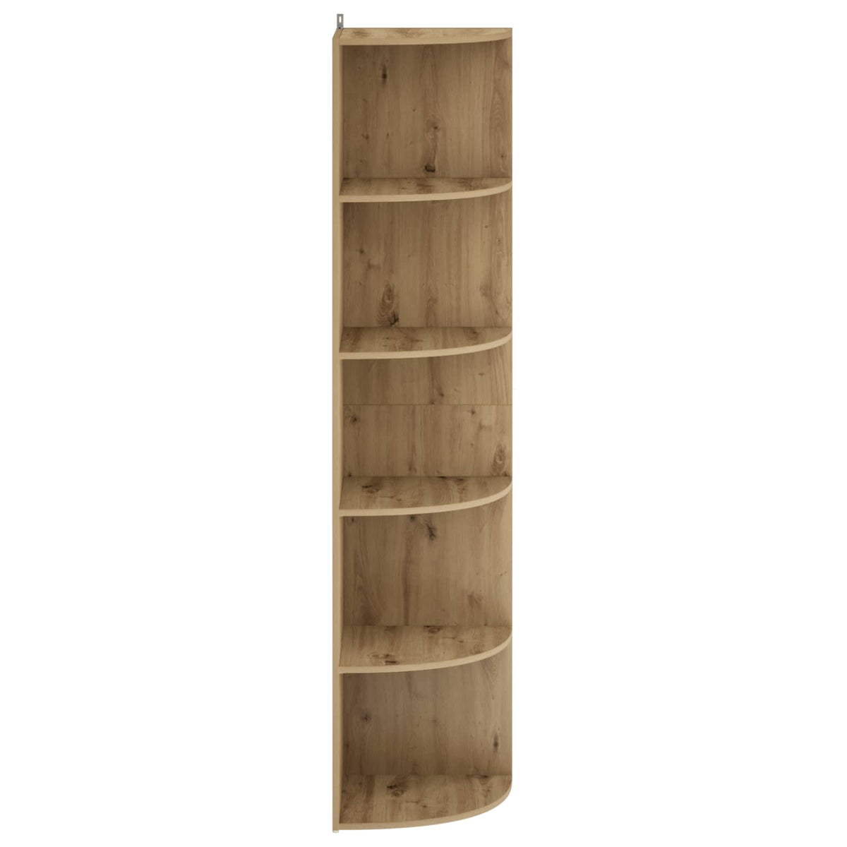 Corner Shelf 5-Tier 41.5 x 41.5 x 178 cm Engineered Wood Width 41.5 cm Height 178 cm Artisan oak