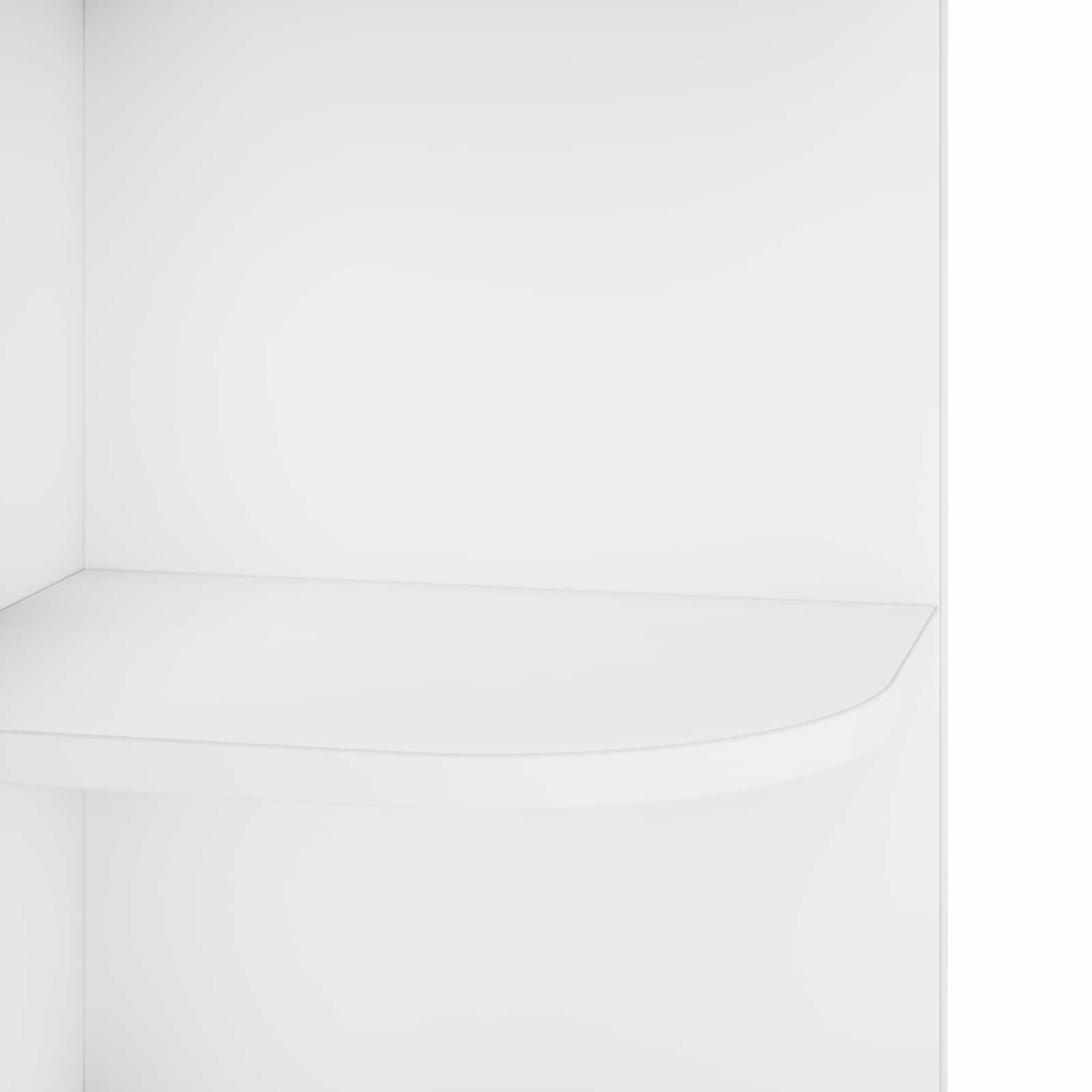vidaXL Corner Shelf 4-Tier 41.5 x 41.5 x 143 cm Engineered Wood White 5