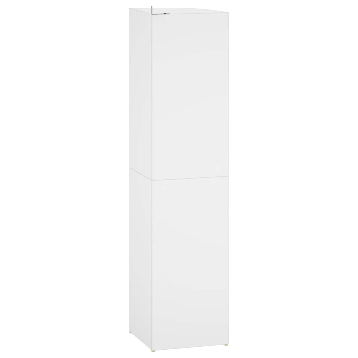 vidaXL Corner Shelf 4-Tier 41.5 x 41.5 x 143 cm Engineered Wood White 4