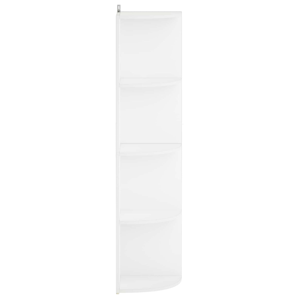 vidaXL Corner Shelf 4-Tier 41.5 x 41.5 x 143 cm Engineered Wood White 3