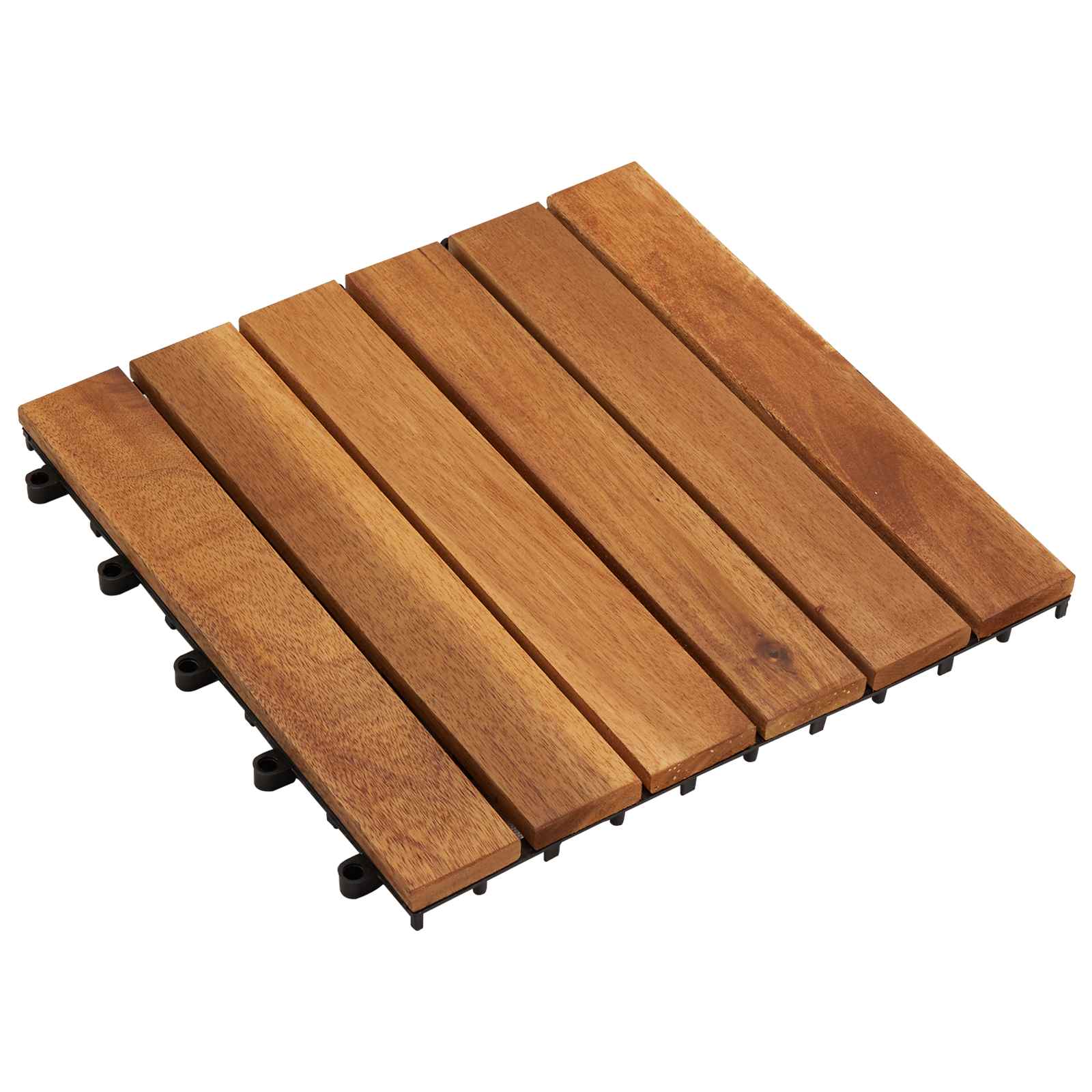 vidaXL Decking Tile 20 pcs Brown 30 x 30 cm Acacia Hardwood 1