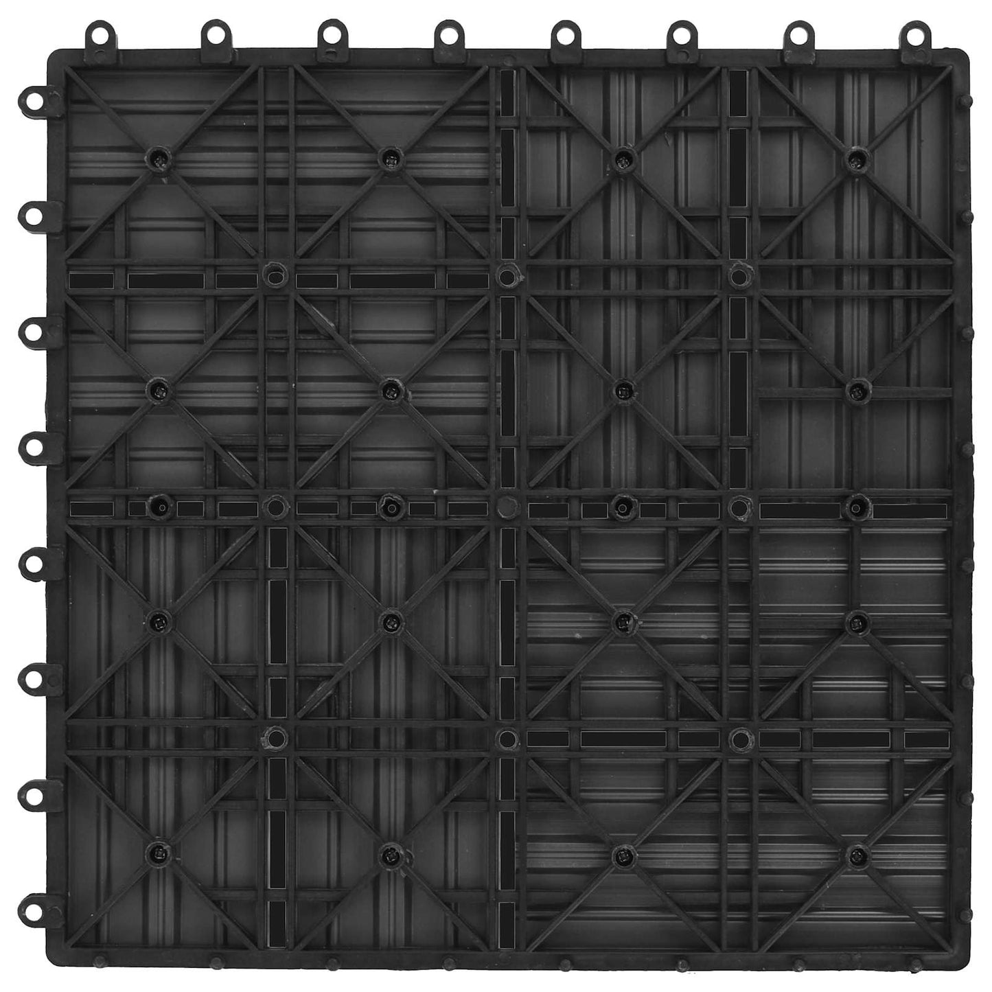 vidaXL Decking Tile 22 pcs Grey 30 x 30 cm WPC 3