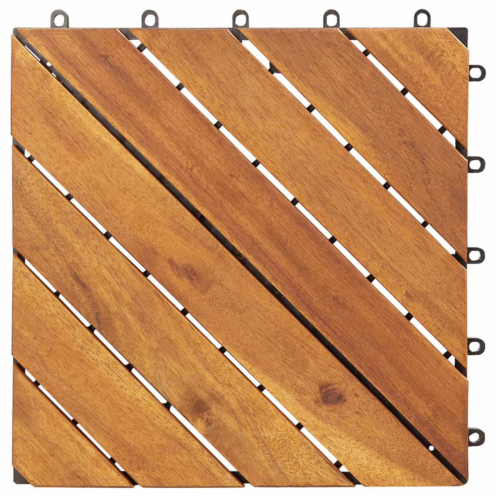 vidaXL Decking Tile 20 pcs Brown 30 x 30 cm Acacia Hardwood 5