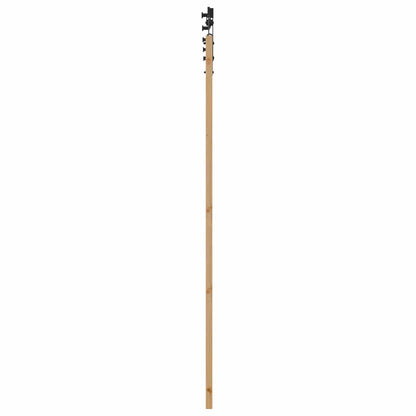 Sliding Door Solid Pine Wood 200 cm Natural and black 73.5 cm 211 cm