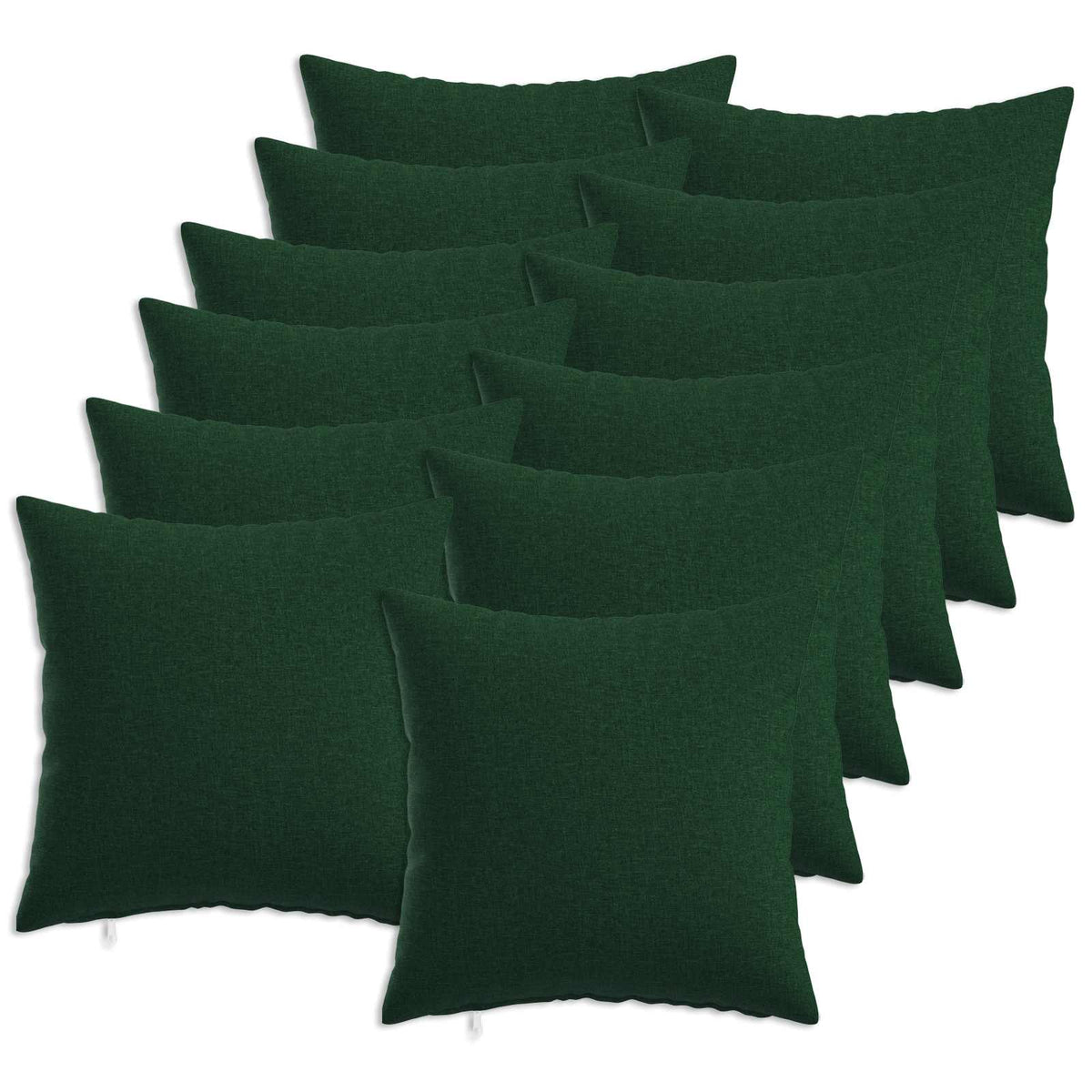 Throw Pillow HEERLEN Fabric 12 40 x 40 cm Dark green