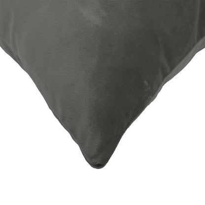 vidaXL Cushion with Pillow HEERLEN 12 pcs Dark Grey Velvet 4
