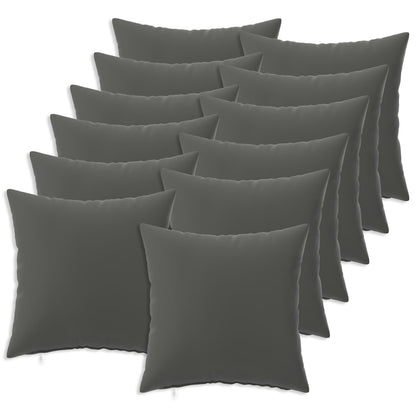 Throw Pillow HEERLEN Polyester 12 40 x 40 cm Anthracite