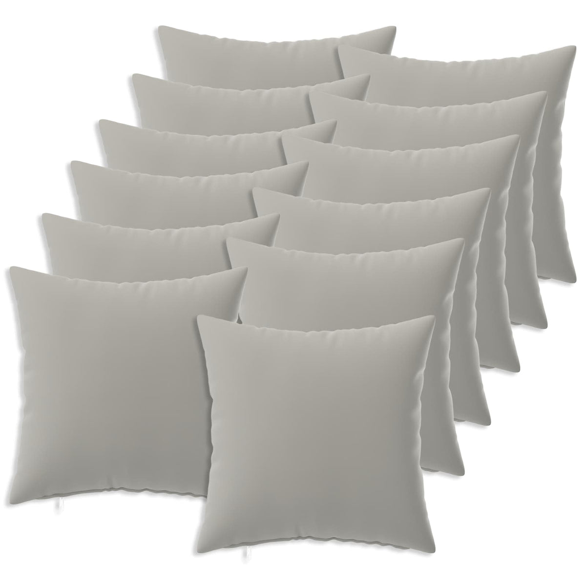 Throw Pillow HEERLEN Polyester 12 40 x 40 cm Grey