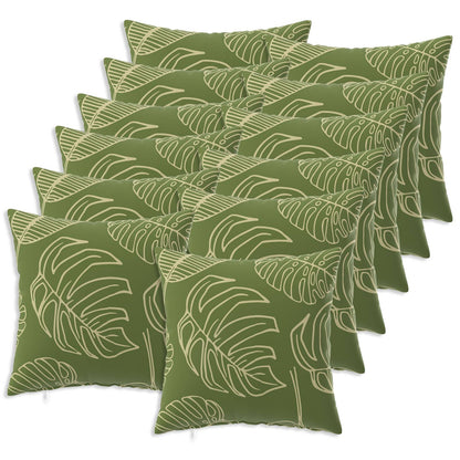 Throw Pillow HEERLEN Polyester 12 40 x 40 cm Leaf design