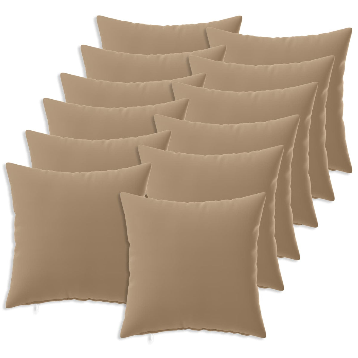 Throw Pillow HEERLEN Polyester 12 40 x 40 cm Taupe