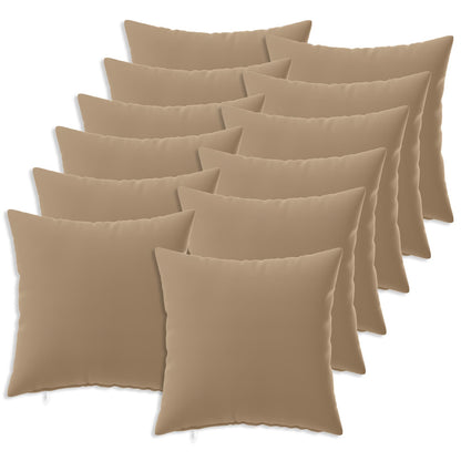 Throw Pillow HEERLEN Polyester 12 40 x 40 cm Taupe