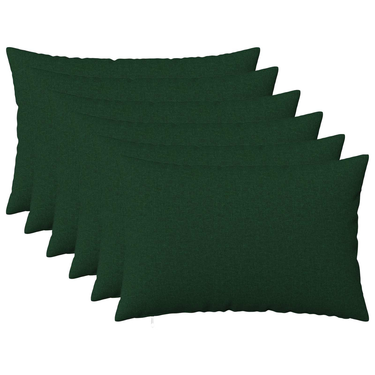 vidaXL Cushion with Pillow HEERLEN 6 pcs Dark Green Fabric 1