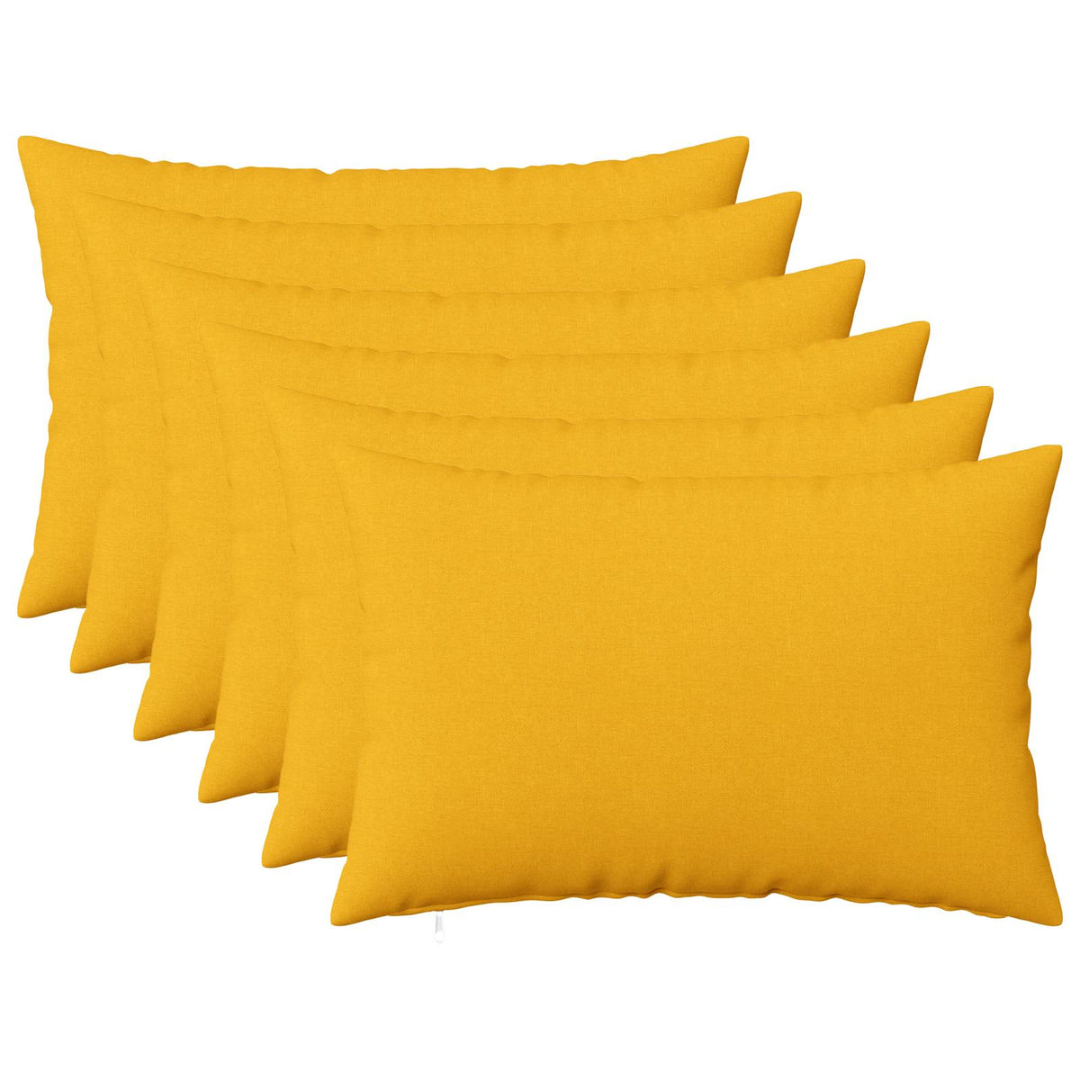 vidaXL Cushion with Pillow HEERLEN 6 pcs Light Yellow Fabric 1